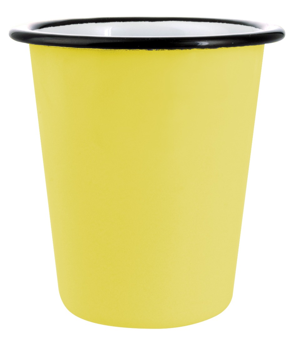créations dani — gobelet en émail jaune 300ml