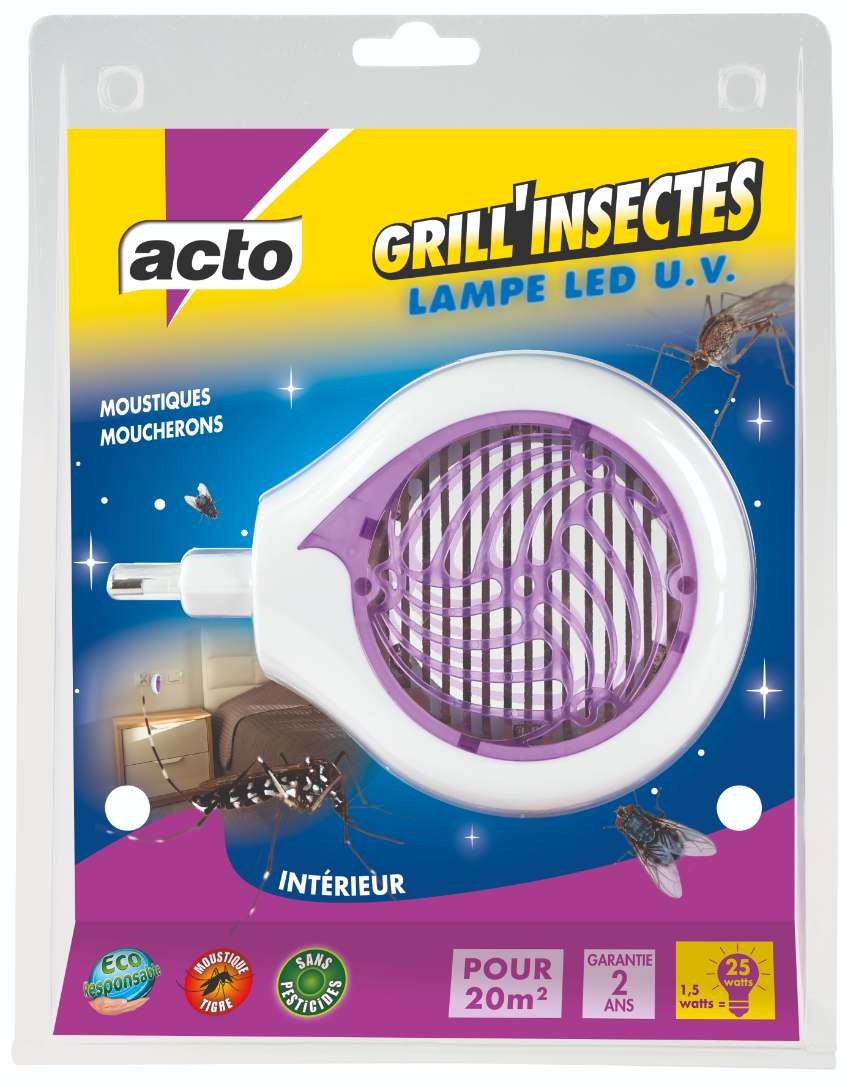 acto — grill'insectes lampes led u.v.