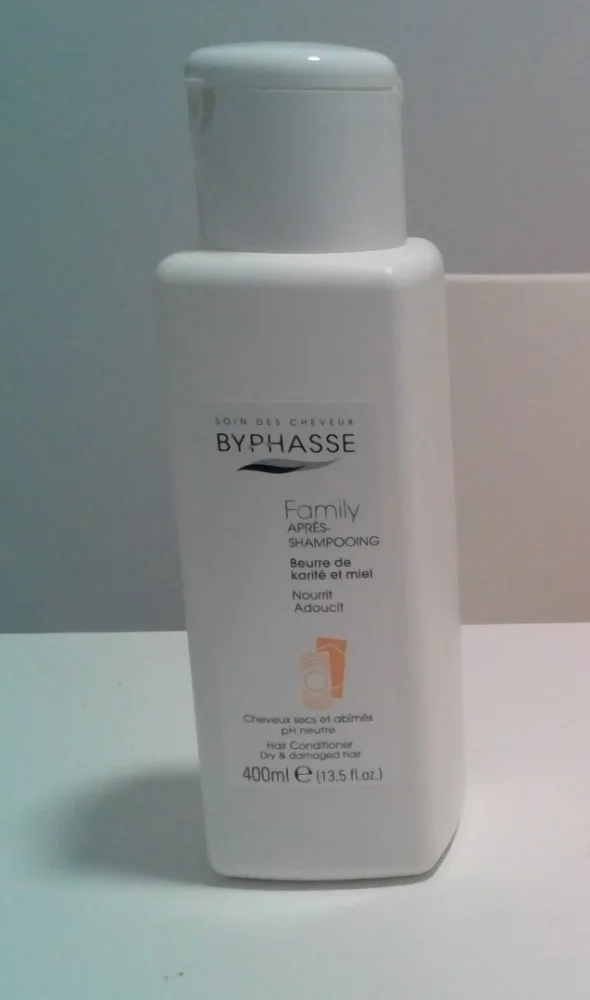 byphasse — lait douche byphasse extraits de coton 500ml - apres-shampoing byphasse chev secs karité &miel 400ml