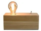 kokoon — lampe vintage bois