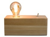 kokoon — lampe vintage bois