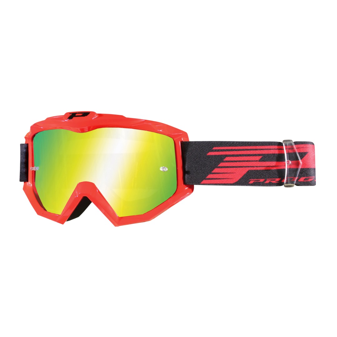 progrip — masque/lunettes cross progrip 3201 fl anti-rayures/anti u.v. compatible avec port lunettes de vue (homologue ac-10170)