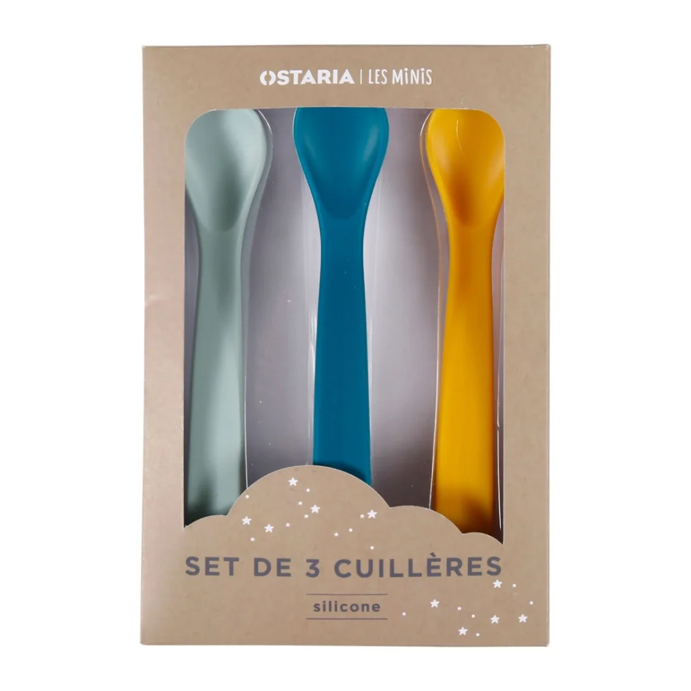 ostaria les minis — set 3 cuillères silicone