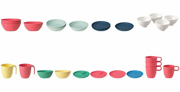 ikea — talrika and heroisk bols, assiettes et tasses
