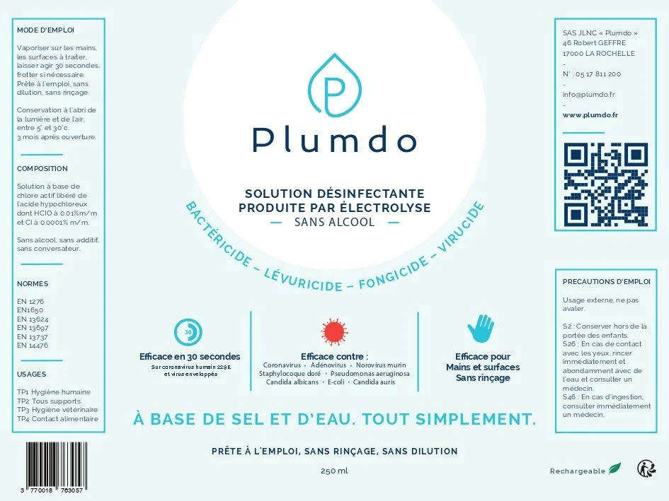 plumdo — solution désinfectante plumdo