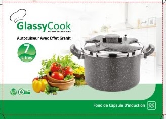glassycook — autocuiseur effet granit_contenance 7l