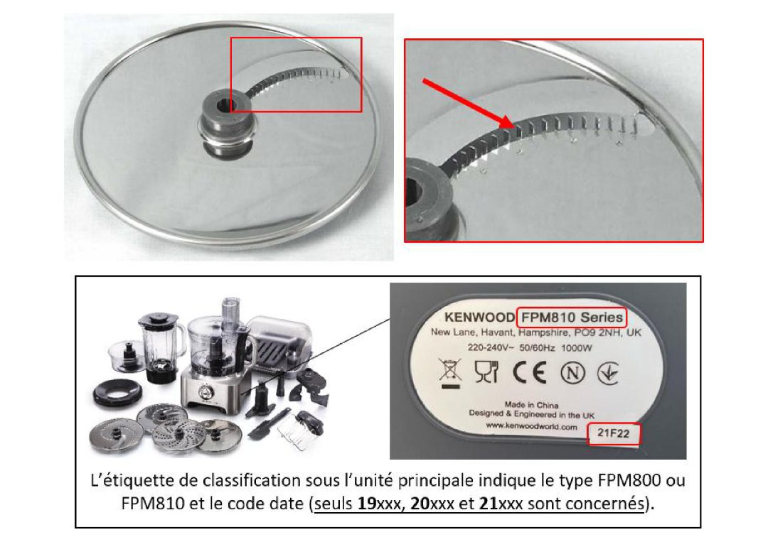 kenwood — disque « julienne »