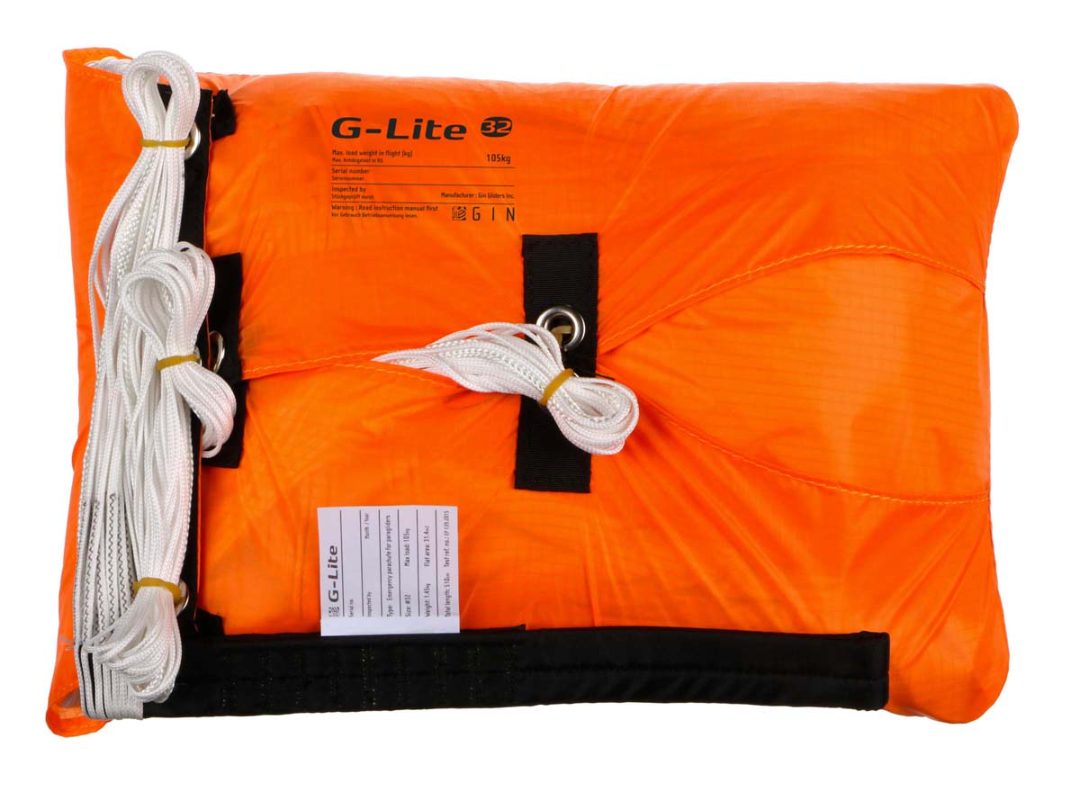 gin gliders — parachute de secours g-lite