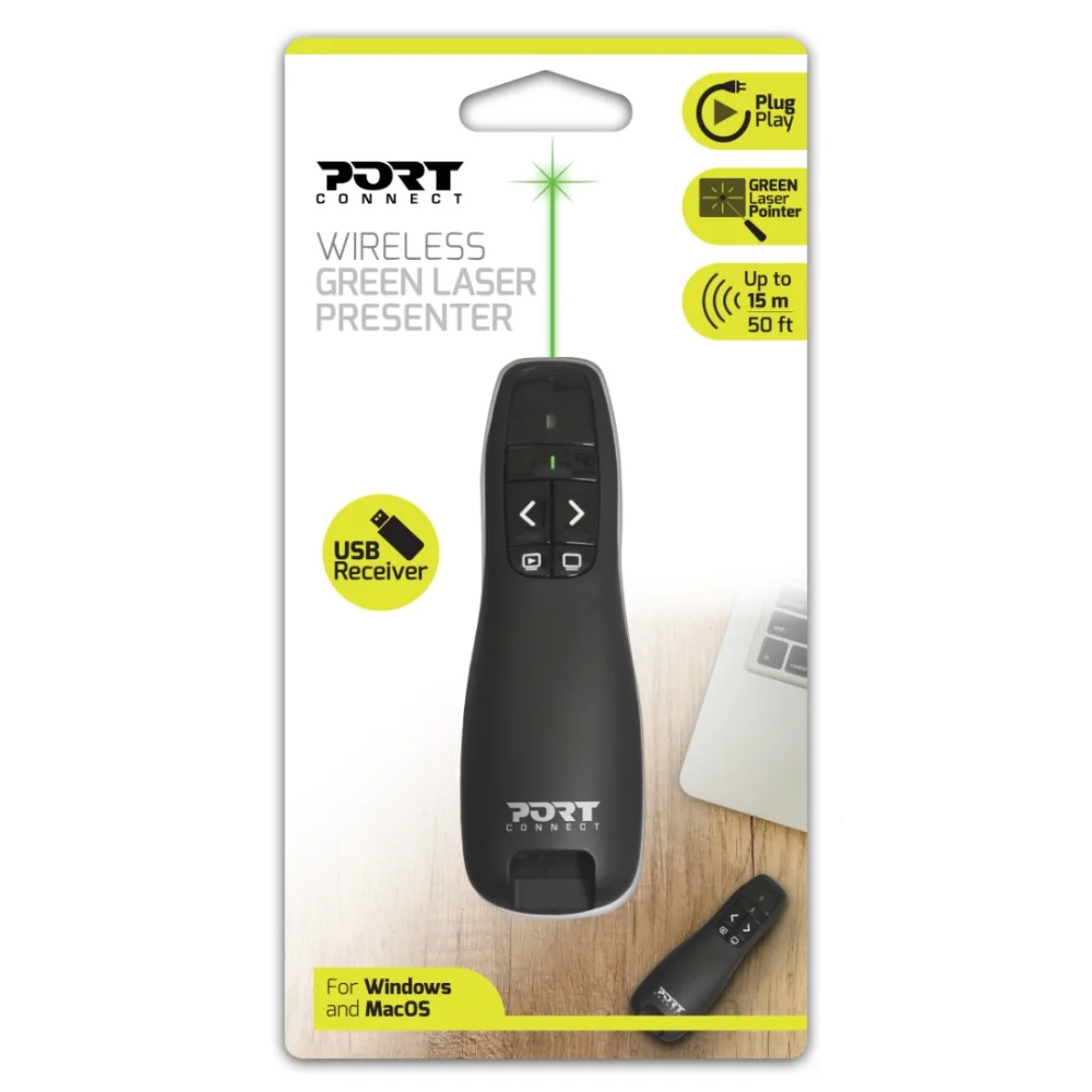 port connect — wireless green laser presenter / présenteur sans fil laser vert
