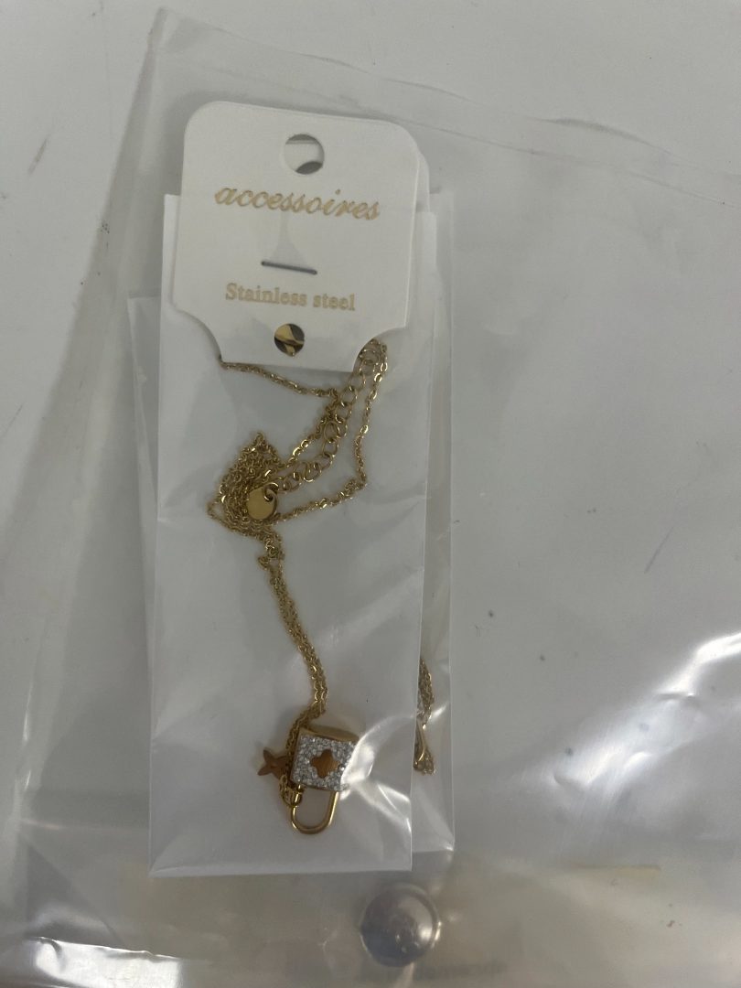 ella ella — collier cadenas strass