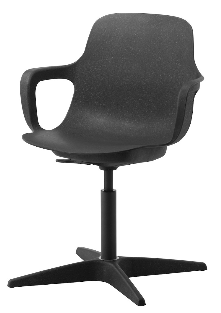 ikea — chaise pivotante odger anthracite