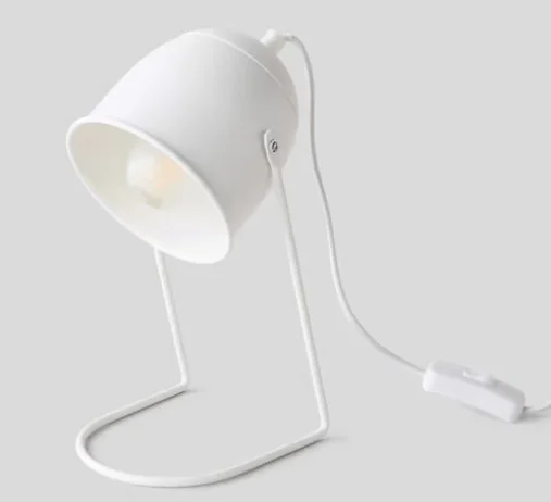 monoprix — lampe de bureau blanche