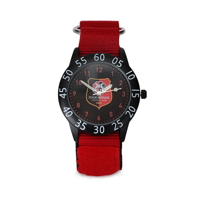 stade rennais — montre enfant dénommée « montre silicone – collection officielle ».