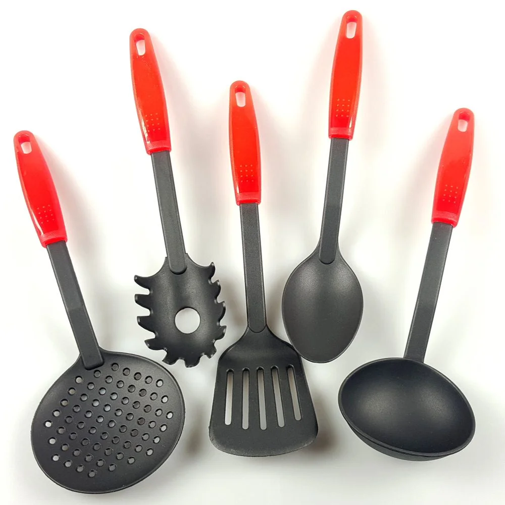 génerique — lot de 5 ustensiles spatules de cuisine en nylon anti-rayure