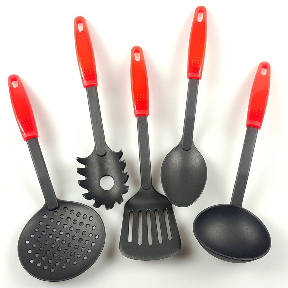 génerique — lot de 5 ustensiles spatules de cuisine en nylon anti-rayure