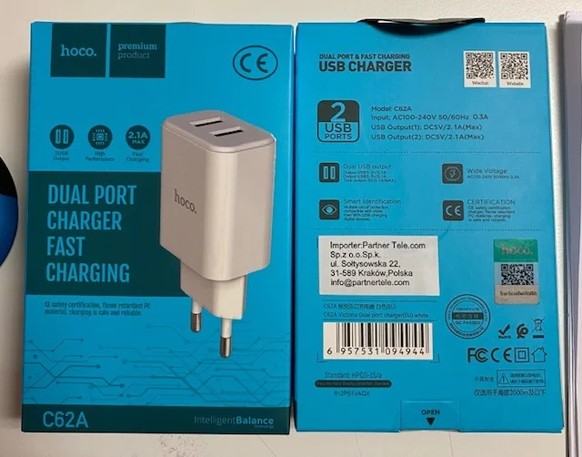hoco — dual port charger fast charging