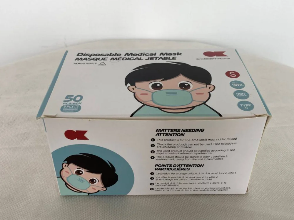 ok — masque médical jetable enfants