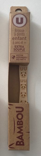 u — brosse à dents bambou enfant