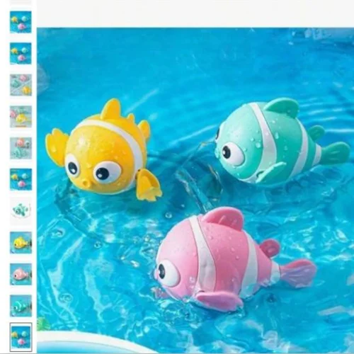 Jouets de bain Poissons clowns nageant x3