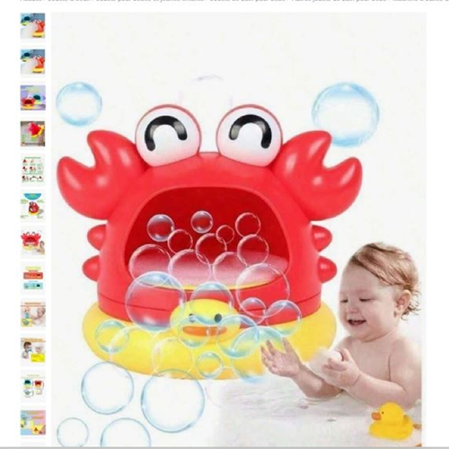jouet de bain - machine à bulle crabe