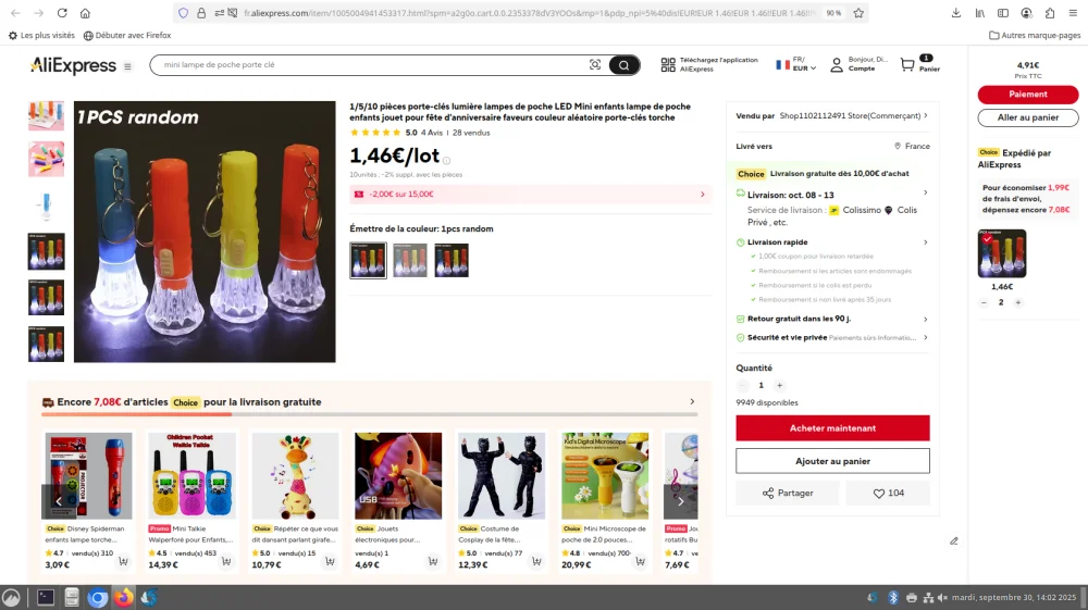 "Light color"pièces porte-clés lumière lampes de poche LED Mini enfants lampe de poche enfants jouet