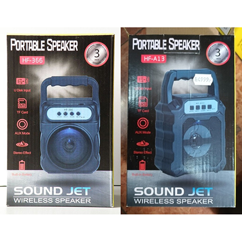 SOUND JET WIRELESS SPEAKER; PORTABLE SPEAKER