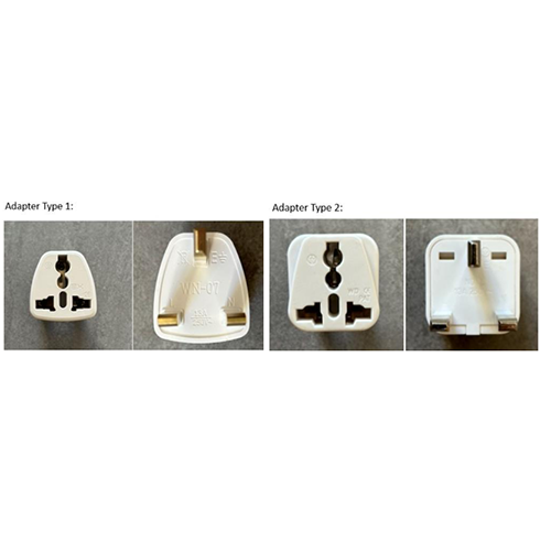 White UK Plug Adapters