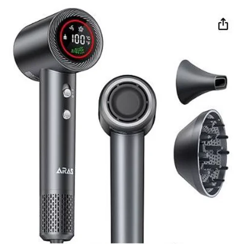 *ARAS* — Sèche-cheveux professionnel inonique négatif
