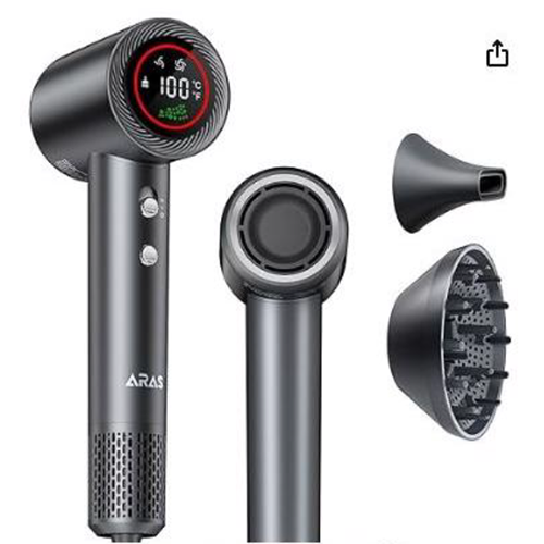 *ARAS* — Sèche-cheveux professionnel inonique négatif