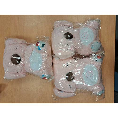 Ours en peluche Teddy respirant rose