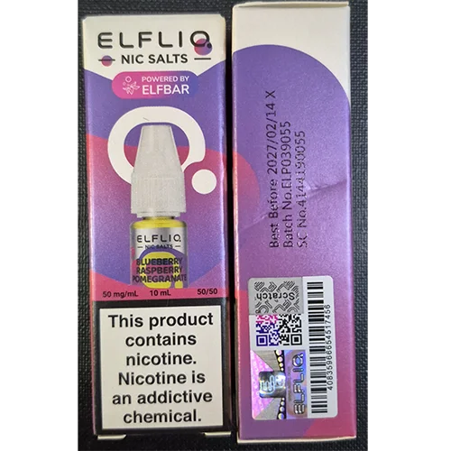 ELFLIQ — NIC SALTS, POWERED BY ELFBAR