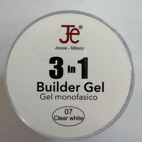 Je - Jessie Milano — 3 in 1 Builder Gel - 7 Clear White