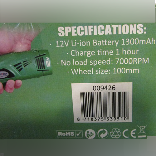 Höfftech — Cordless angle grinder