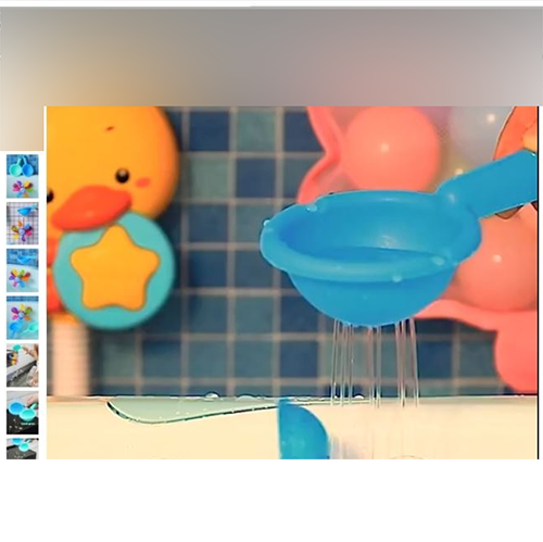 3 pièces/Set Jouets de bain à moulinet arc-en-ciel pour enfants, jeu d'eau amusant pour bébés