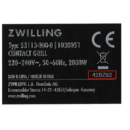 ZWILLING — Contact grill