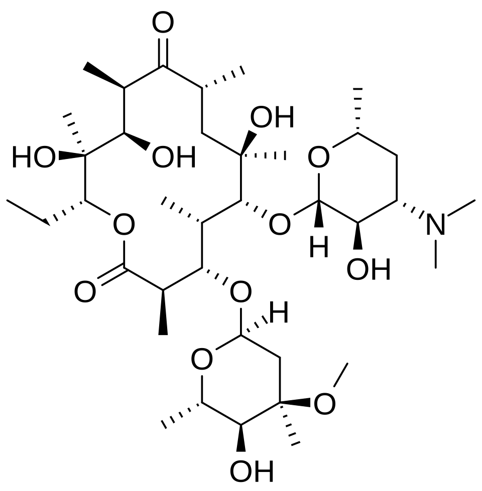 Erythrocin - Lactobionat 1,0 g - Trockensubstanz zur Infusionsbereitung 1 g (Pulver zur Herstellung einer Infusionslösung)